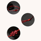 Fortune Jewel Handmade Plum Blossom Four Leaf Clover PiXiu Lotus Koi Fish Cinnabar Blessing Braid Bracelet