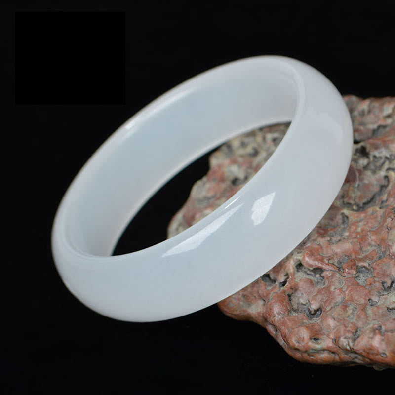 Fortune Jewel Natural Golden Silk Jade Wealth Luck Bracelet Bangle