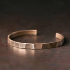 Fortune Jewel Vintage Rustic Design Copper Wealth Adjustable Cuff Bracelet