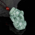 Fortune Jewel Jade PiXiu Wealth Luck String Necklace Pendant