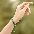 Fortune Jewel Red Agate Moss Agate Cinnabar Calm Bracelet
