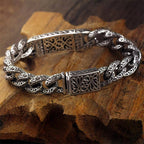 Fortune Jewel Vintage Patterns Engraved Healing Bracelet