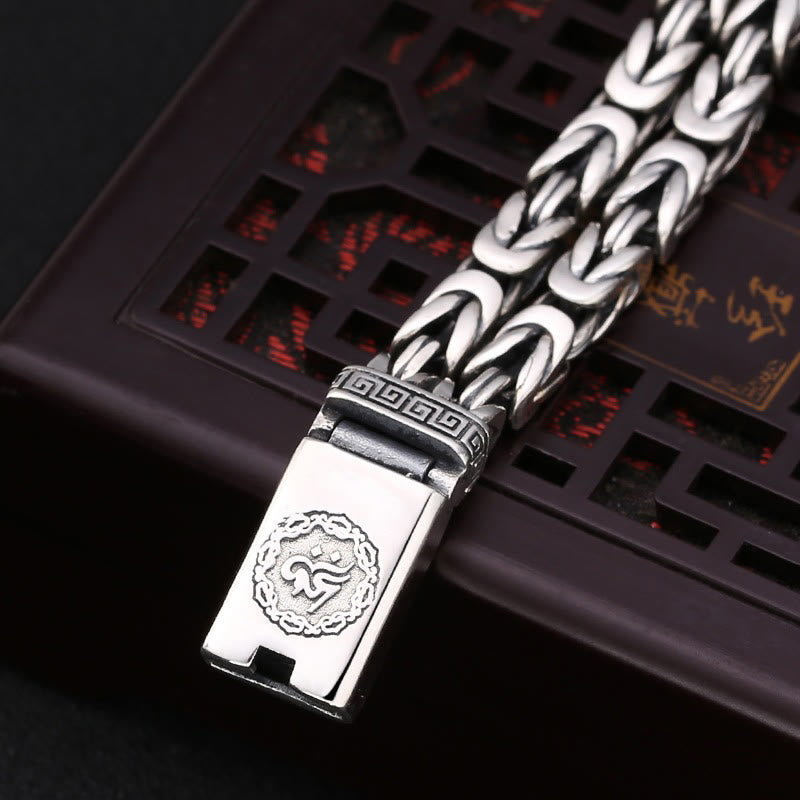 Fortune Jewel Om Mani Padme Hum Engraved Peace Purity Bracelet