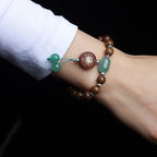 Fortune Jewel Abelia Biflora Wood Happiness Protection Bracelet