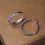 Fortune Jewel 925 Sterling Silver Auspicious Clouds Engraved Ring