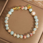 Fortune Jewel Shoushan Stone Pearl Butterfly Wealth Bracelet