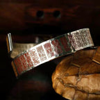 Fortune Jewel Letters Copper Balance Healing Cuff Bracelet Bangle