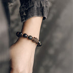 Fortune Jewel Rainbow Obsidian Copper Love Healing Bracelet