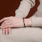 Fortune Jewel 925 Sterling Silver Hetian Jade Blessing Wealth Red String Bracelet
