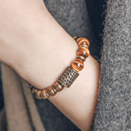 Fortune Jewel Tiger Eye Stone Copper Protection Bracelet