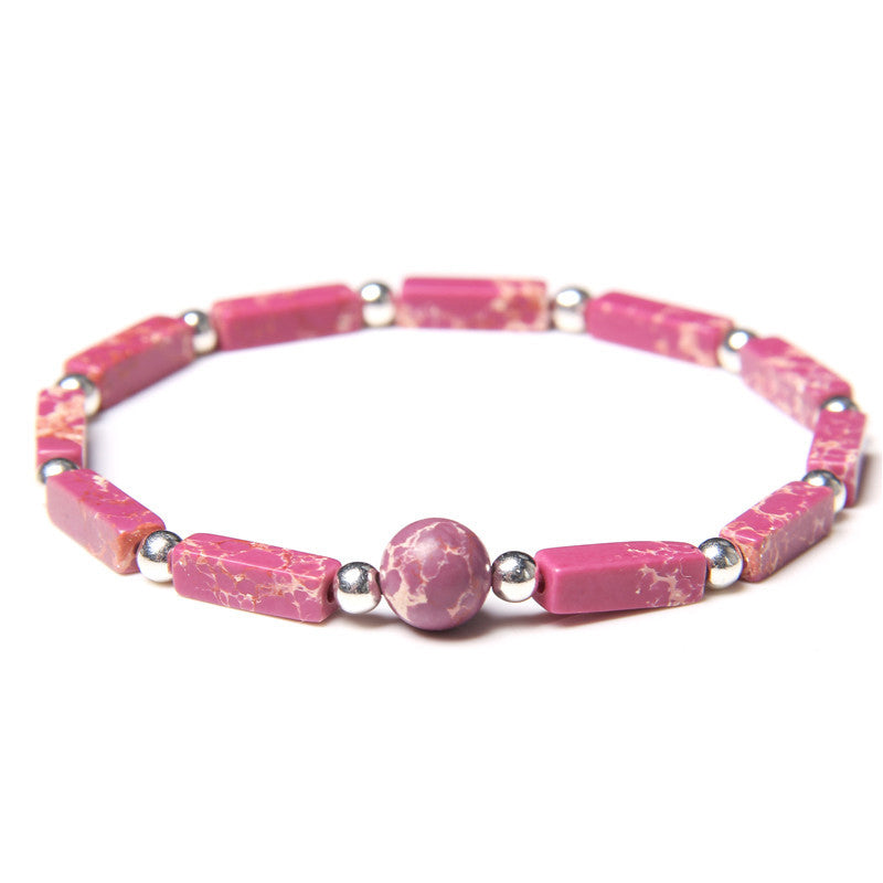 Fortune Jewel Natural Crystal Amethyst Tiger Eye Spiritual Balance Bracelet