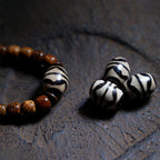 Fortune Jewel Tibetan Bodhi Seed Amber Dzi Bead Agate Zakiram Goddess of Wealth Beads Triple Wrap Bracelet