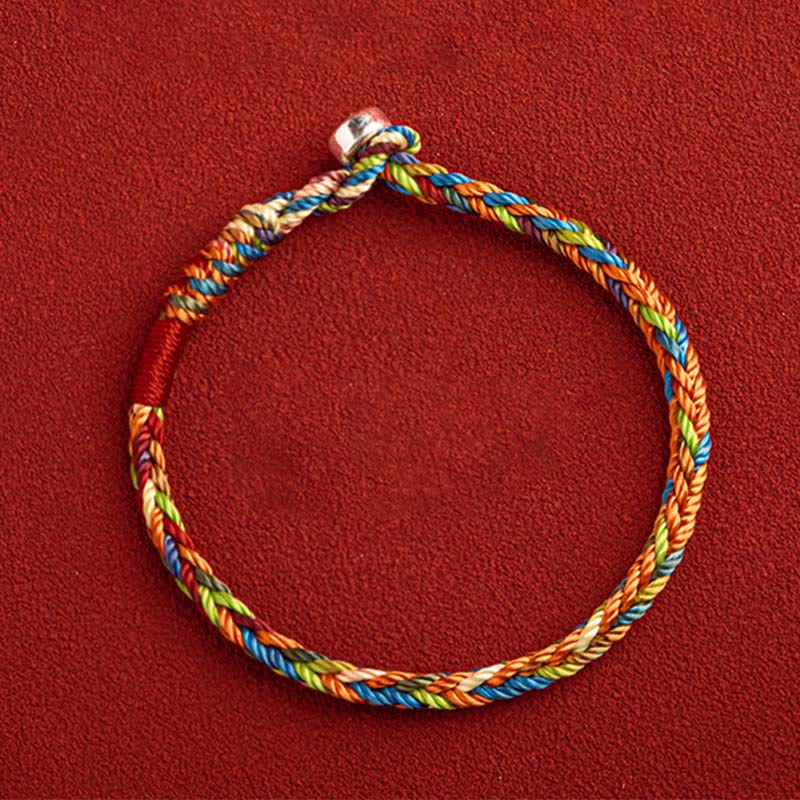 Fortune Jewel "May you be healthy and happy" Lucky Multicolored Bracelet