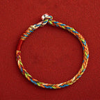 Fortune Jewel "May you be healthy and happy" Lucky Multicolored Bracelet