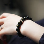 Fortune Jewel Chinese Zodiac Natal Buddha Obsidian Purification Bracelet