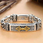 Fortune Jewel Vajra Dorje Twisted Braided Pattern Copper Balance Bracelet