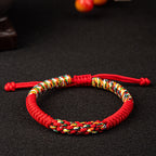 Fortune Jewel Tibetan Handmade Colorful King Kong Knot Luck Braid String Bracelet