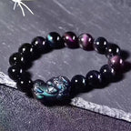 Fortune Jewel FengShui PiXiu Rainbow Obsidian Luck Bracelet
