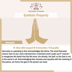 Buddha Stones 925 Sterling Silver Namaste Equality Stud Earrings