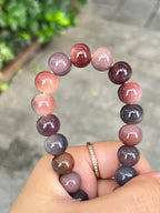 Light Purple Natural Bodhi Bead Bracelet for Fidgeting 14mm