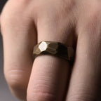 Fortune Jewel Tibetan Simple Design Copper Wealth Ring