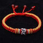 Fortune Jewel Colorful Rope True Love Knot Luck Handmade Bracelet