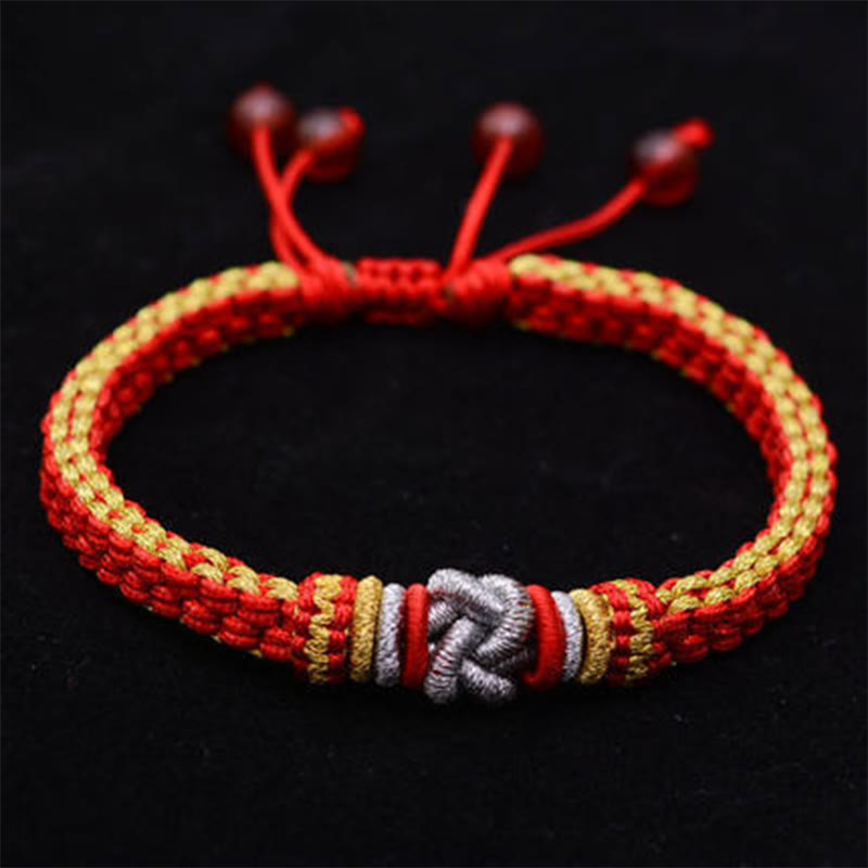 Fortune Jewel Colorful Rope True Love Knot Luck Handmade Bracelet