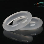 Fortune Jewel Natural Translucent Golden Silk Jade Wealth Luck Bracelet Bangle
