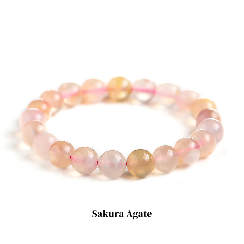 Fortune Jewel Natural Stone Quartz Healing Beads Bracelet