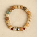 Fortune Jewel Natural Bodhi Seed The Lord of the Corpse Forest Om Mani Padme Hum Wisdom Bracelet