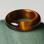 Fortune Jewel Tiger Eye Stone Strength Protection Ring
