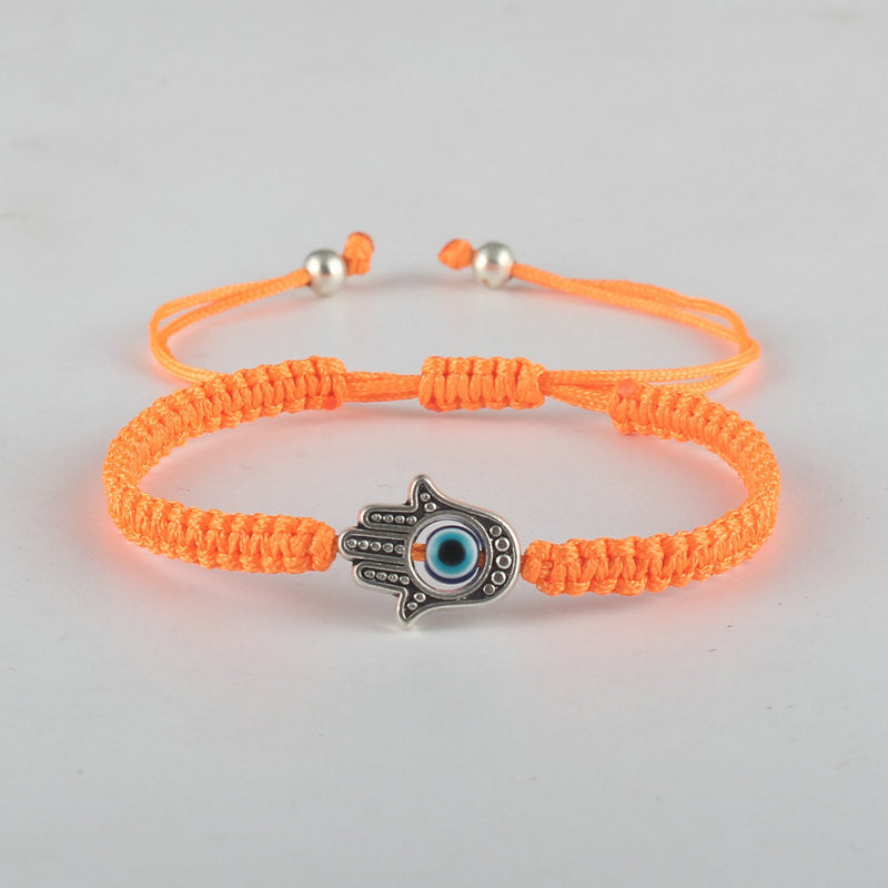 Fortune Jewel Handmade Hamsa Symbol Protection Luck String Bracelet
