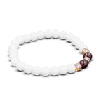 Fortune Jewel Natural White Jade Protection Bracelet
