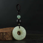 Fortune Jewel PiXiu Jade Peace Buckle Abundance Wealth Key Chain