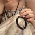 Fortune Jewel Tibetan Ebony Wood Square Beads Peace Calm Bracelet