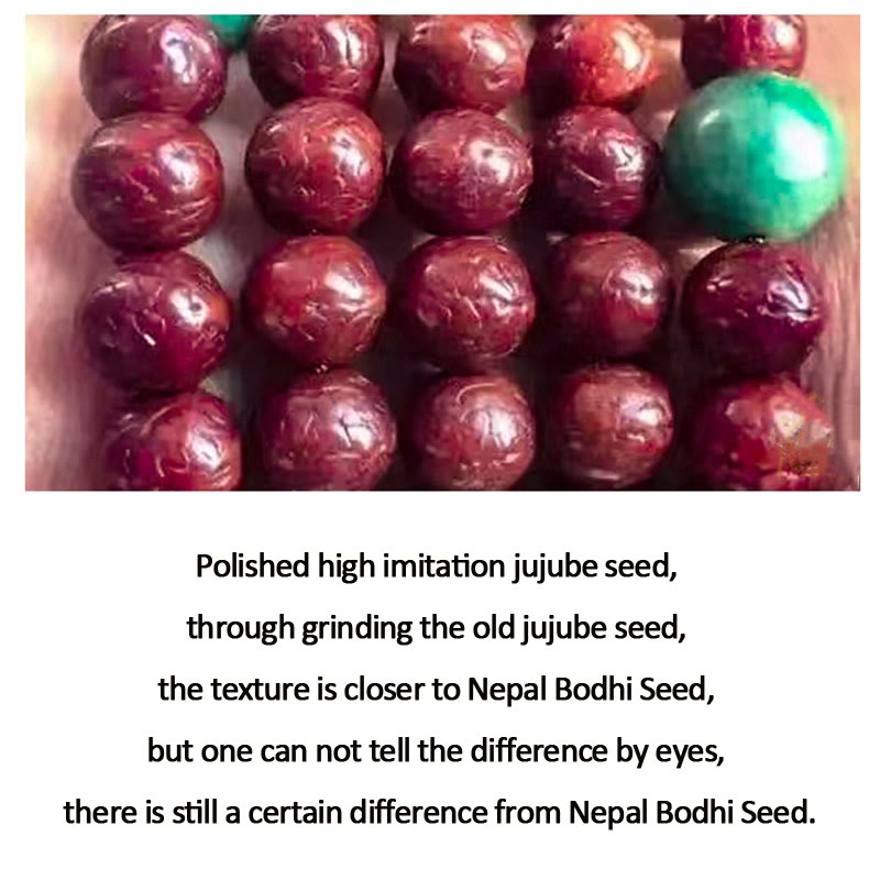 Fortune Jewel 108 Mala Beads Nepal Bodhi Seed Luck Wealth Tassel Bracelet