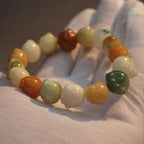 Fortune Jewel Multilayered Bodhi Seed Cute Cat Paw Calm Harmony Bracelet