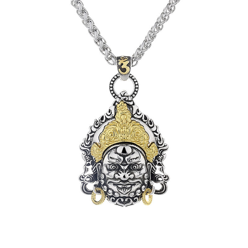 Fortune Jewel Yellow God of Wealth Amulet Copper Luck Necklace Pendant