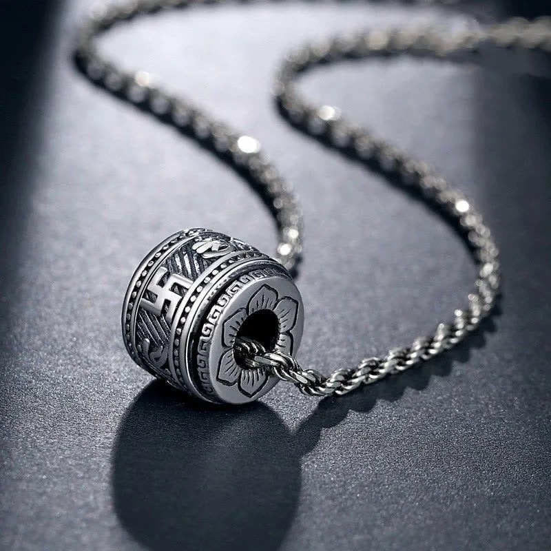 Fortune Jewel Tibet Om Mani Padme Hum Protection Necklace Pendant