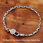 Fortune Jewel Tibetan Double Dorje Om Mani Padme Hum Buddha Swastika Vajra Strength Bracelet