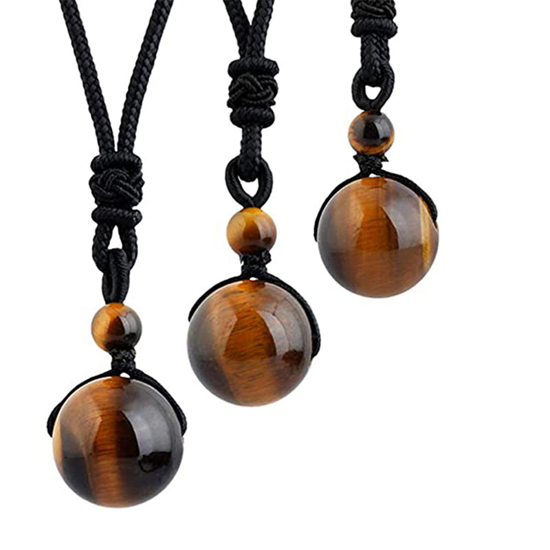Fortune Jewel Tibetan Tiger's Eye Protection Necklace