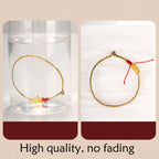 Fortune Jewel Year of the Dragon Handmade Colorful Dragon Carved Success Braided Bracelet