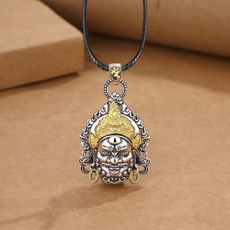 Fortune Jewel Yellow God of Wealth Amulet Copper Luck Necklace Pendant