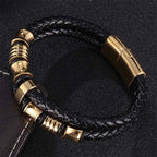 Fortune Jewel Layered Leather Weave Fortune Bracelet