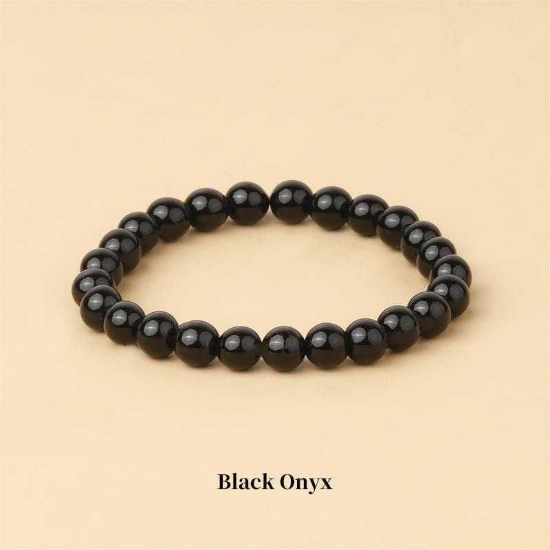 Fortune Jewel Natural Stone Quartz Healing Beads Bracelet