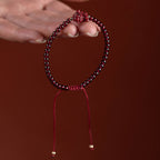 Fortune Jewel Garnet Cinnabar PiXiu Blessing Calm String Bracelet