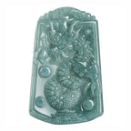 Fortune Jewel Year Of The Dragon Chinese Zodiac Dragon Travels The World Jade Strength Necklace Pendant