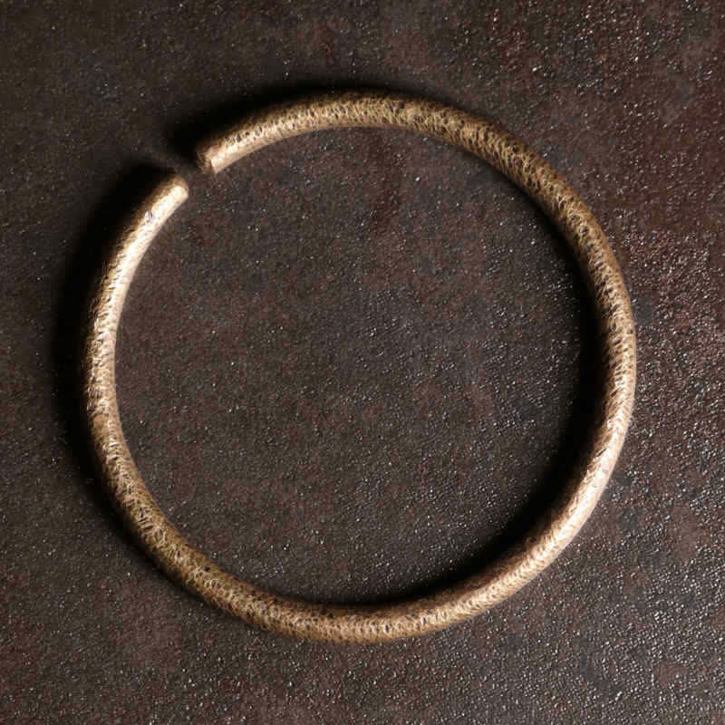 Fortune Jewel Rustic Design Copper Balance Adjustable Cuff Bracelet