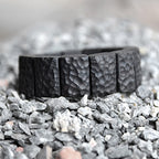 Fortune Jewel Vintage Ebony Wood Texture Peace Couple Bracelet