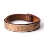 Fortune Jewel Vintage Handmade Texture Copper Brass Leather Wealth Bracelet Bangle